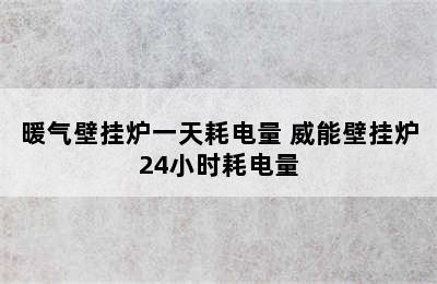 暖气壁挂炉一天耗电量 威能壁挂炉24小时耗电量